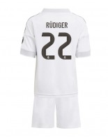 Real Madrid Antonio Rudiger #22 Domácí dres pro děti 2025-26 Krátký Rukáv (+ trenýrky)